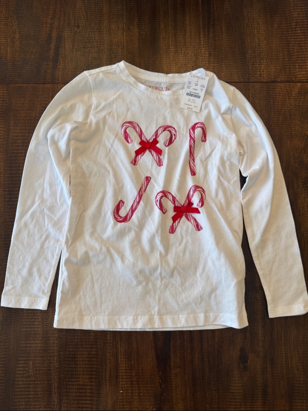 Crewcuts Girls Candy Cane Graphic Tee